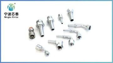OEM China Price Factory Ningbo Hydraulic System Hose Fittings and Couplings Adapters Carbon Steel Hydraulic Two-Piece Fittings1