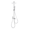 Full Brass Wall-Mounted Square Shower Set in Black - Complete Bathroom Shower Collection1