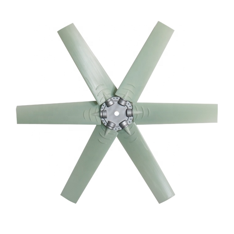 6 lames Blade de ventilateur de roue axiale en plastique pour chargeur Générateur de conduits Blade