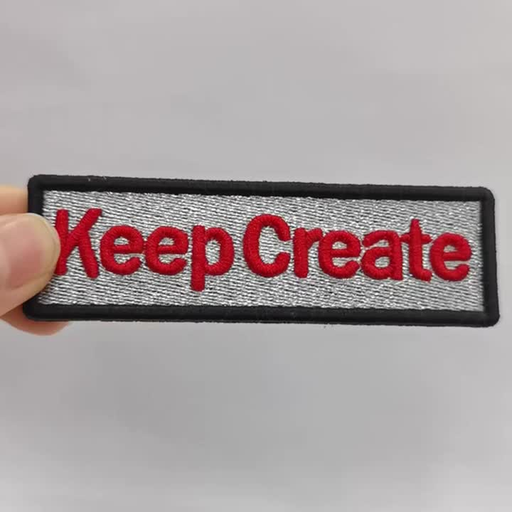 logo lencana sulaman 3D