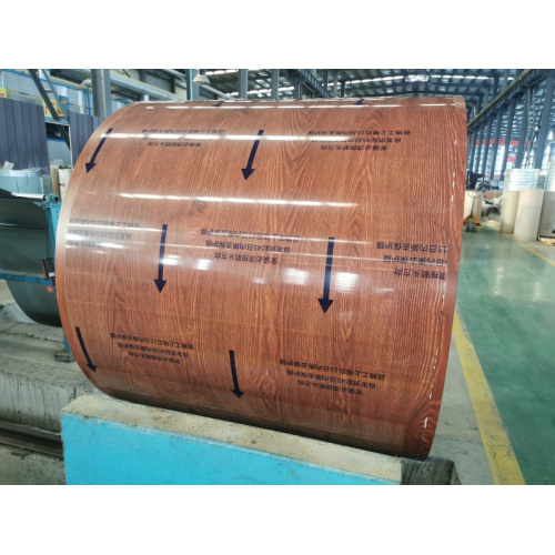 Wood grain aluminum coil