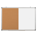 Wall-Mounted Fabric Cork Board with Aluminum Frame and ABS Corners1