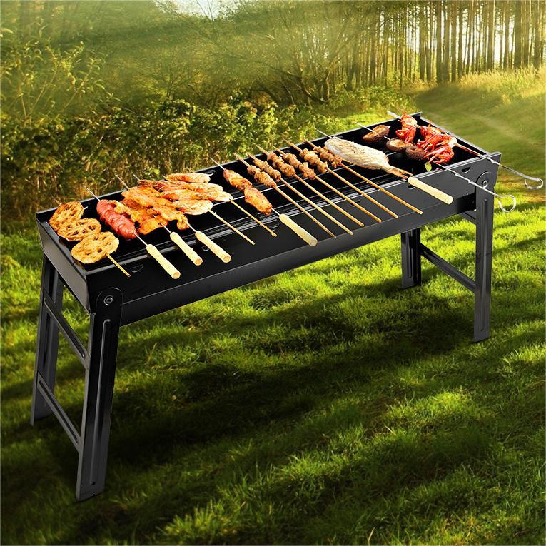 Grill à charbon pliable portable