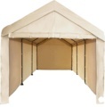 10x20ft Heavy Duty Beige Carport with Sidewalls1