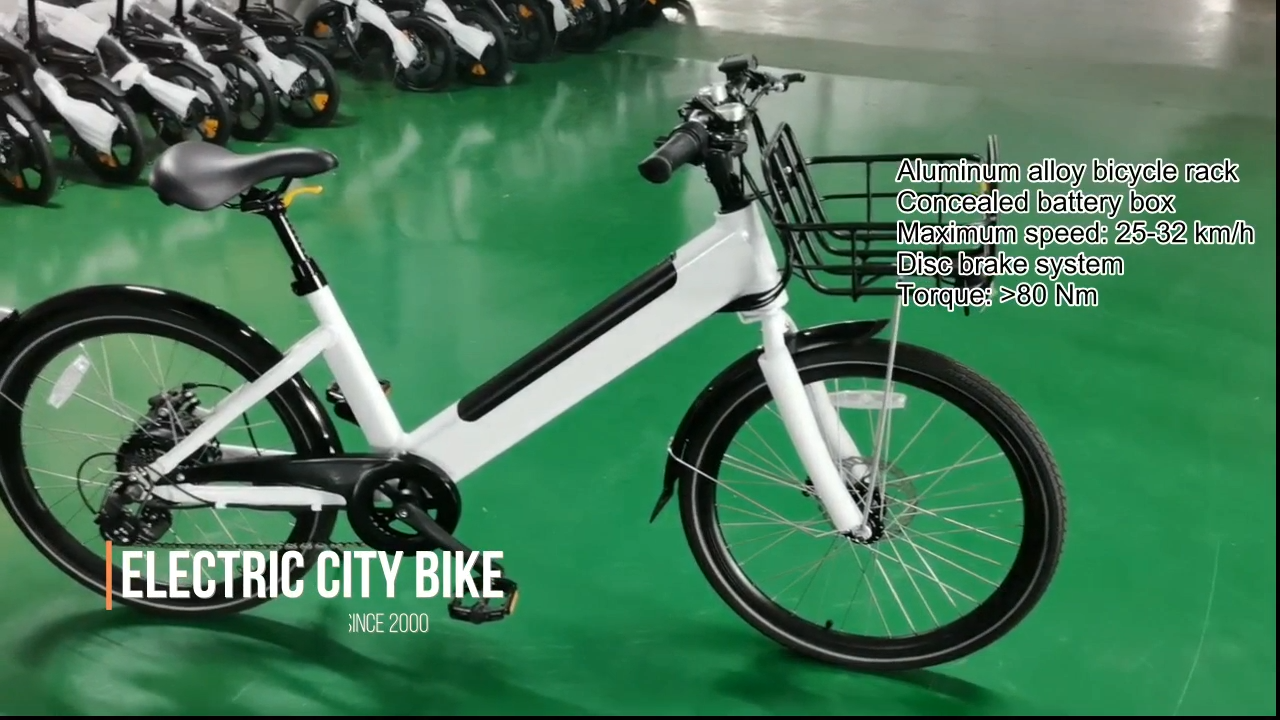 CB001OEM ELEKTRISCHE BIKE CITY EBIKE 24 &quot;Elektrebrick 36V Motor 250W Stadt Ebike 7 Geschwindigkeit Elektrofahrrad Sharing E Bike11