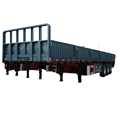 3axle 4axle Flatbed Semi Trailers Enclosed with Drop Side Boards for Cargo Transport1