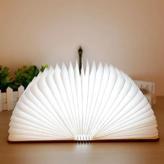 Novo papel exclusivo de Dupont de madeira, LED Flip Book Light, Luminous Book Light1