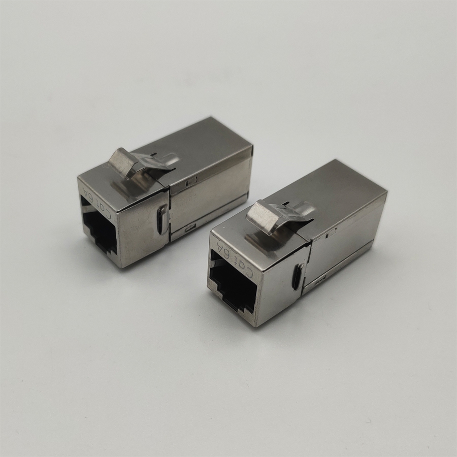 90 angle RJ45 coupler jack