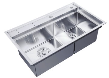 Stainless steel sink fine finish