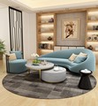 Designs modernes meubles de maison Ensemble vert en cuir PU tissu 3 siège Couch Velvet Sectional salon Sofa1