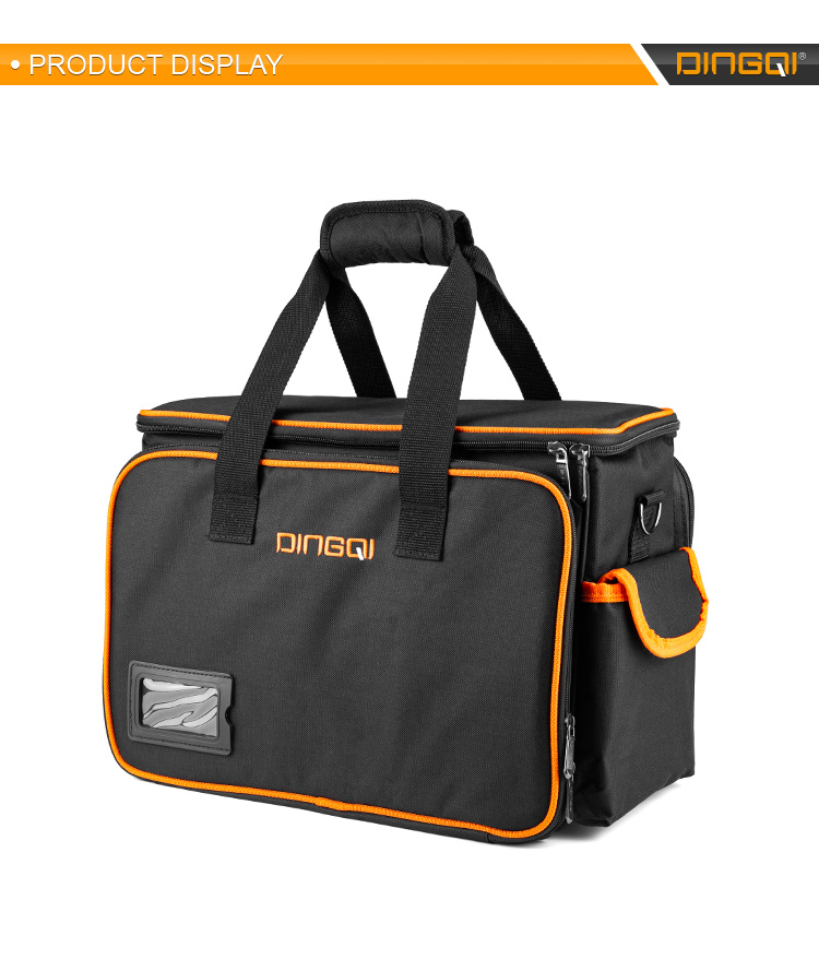 DINGQI portable 600D polyester wholesale custom professional tool storage bag tool bag tote bag