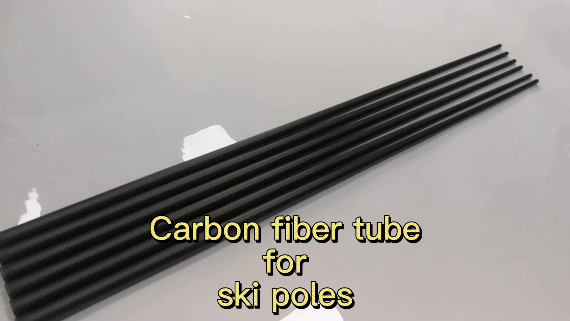 Design personalizado de alta qualidade Fibra de carbono real Pólo de esqui1