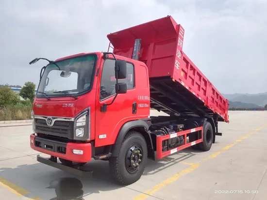 Struktur Teguh Tri-Ring 4X2 10cbm Trak Buangan Belakang untuk Pemindahan Sisa Bandar1