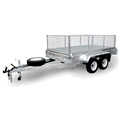 Lightweight Galvanized Steel Box Utility Trailers with Two Axles for Sale1