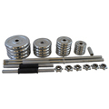 DW Sports 50kg High-Quality Adjustable Weight Set: Complete Barbell and Dumbbell Fitness Equipment1