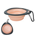 ONE PET Wholesale Outdoor Portable Travel Foldable TPR Collapsible Cat Bowl Pet Feeding Folding Dog Water Bowl1