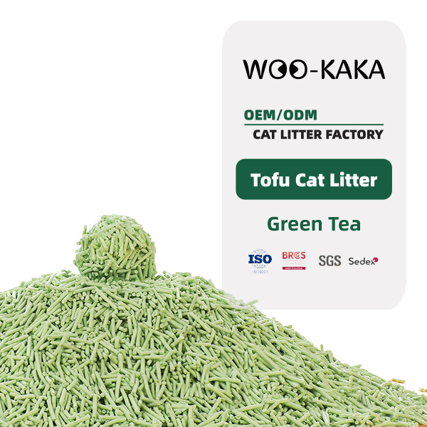 Green tea cat litter
