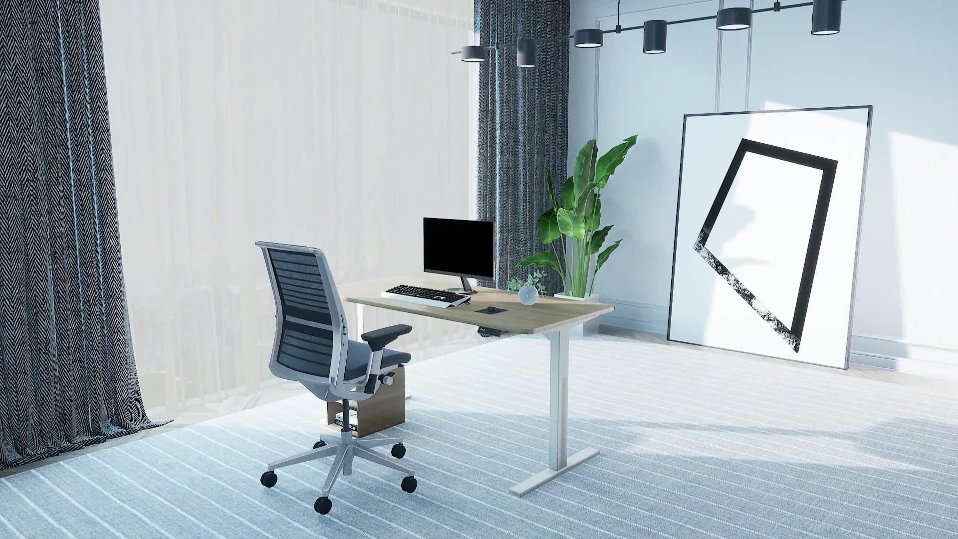 Fabricación de altura eléctrica moderna Ajustable Motor Dual Descrk Motor de pie COMPUTADORA RECUESTA SIT SIT Desk para Office1