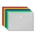Custom Logo A4 Plastic Wallets with Snap Button - Clear Document Bags & File Folders1