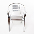 Aluminum Dining Chair with 4 Slats for Indoor and Outdoor Use1