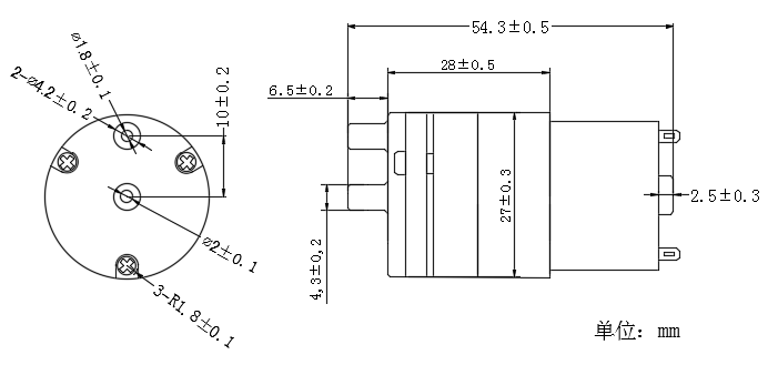 DQB320-FB mini vacuum pump