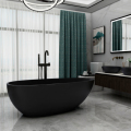 Wholesale Big Size ODM/OEM Black Acrylic Freestanding Repairable Solid Surface Bathtub1