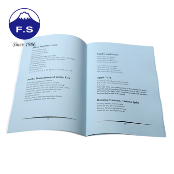 The Feature of Custom Brochure Saddle-stitched Binding Booklet For Children