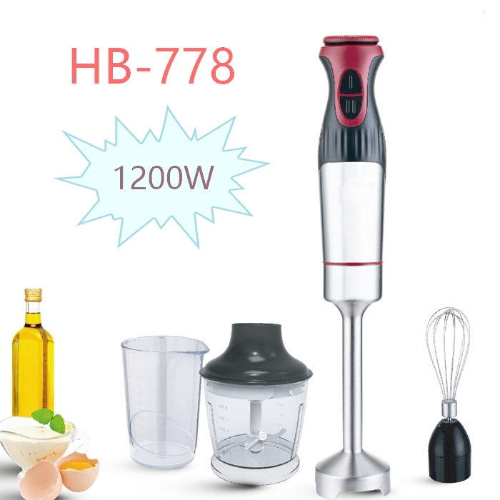 Hb 7781200w High Speed Stainless Steel Stick Immersion Hand Stick Blender5