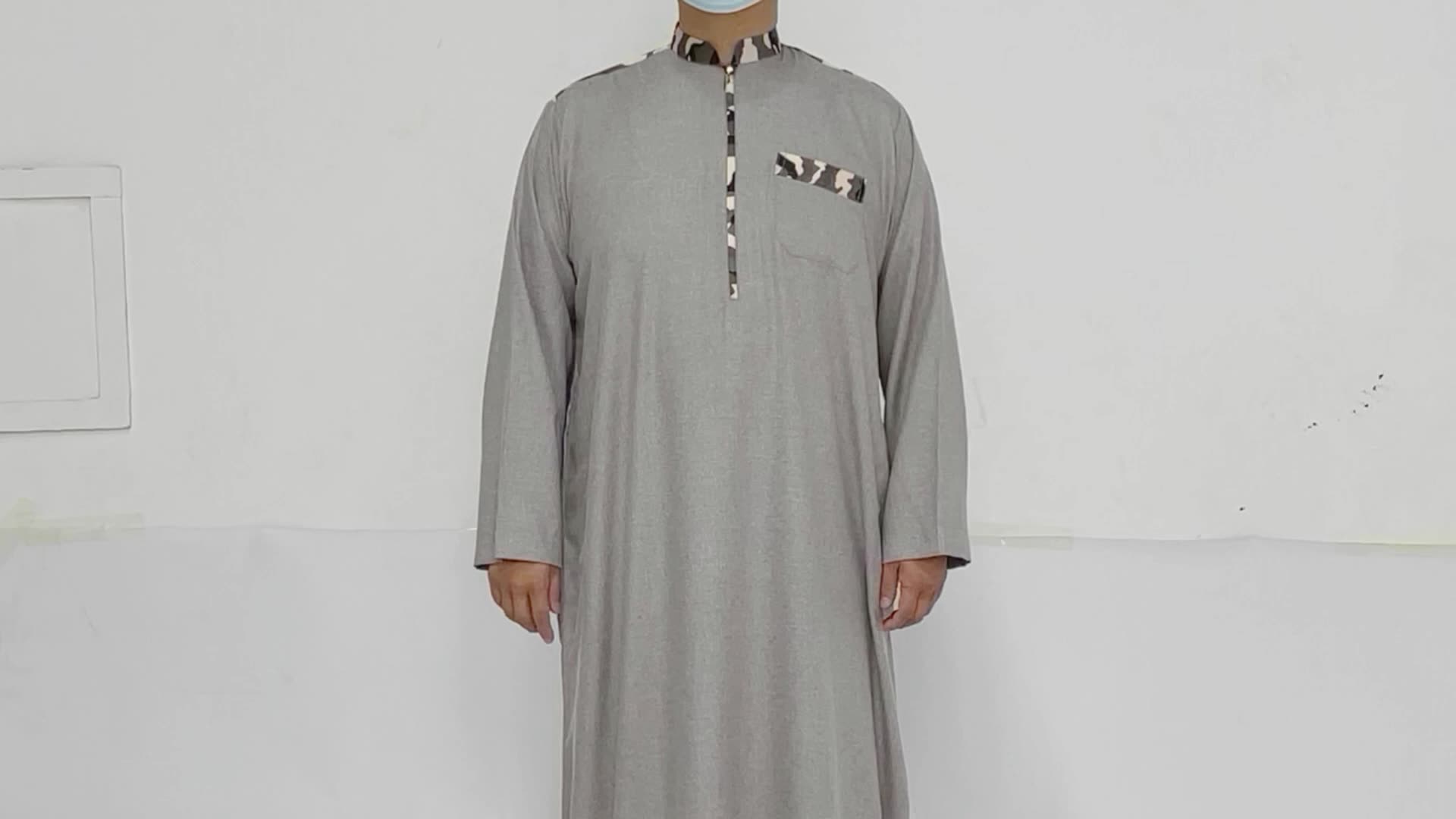 Al Haramain Dernier design musulman saoudie kurta coutume kaftan lâche abaya robe ethnique thobe islamic vêtements pour adulte.1.1