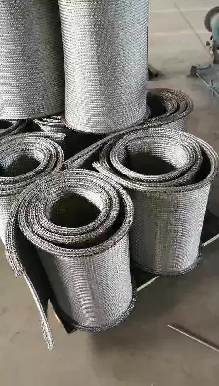 Round Spiral Wire Compound Weave Conveyor Belt, High Quality Round ...