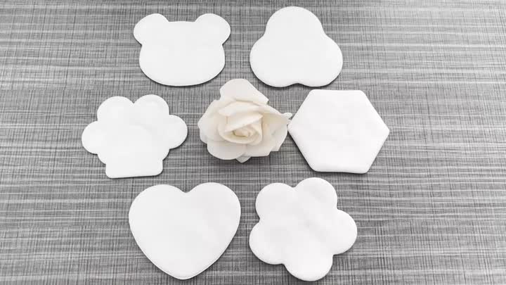 Shaped cotton pads