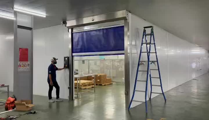 PVC high speed door installed in Vietnam