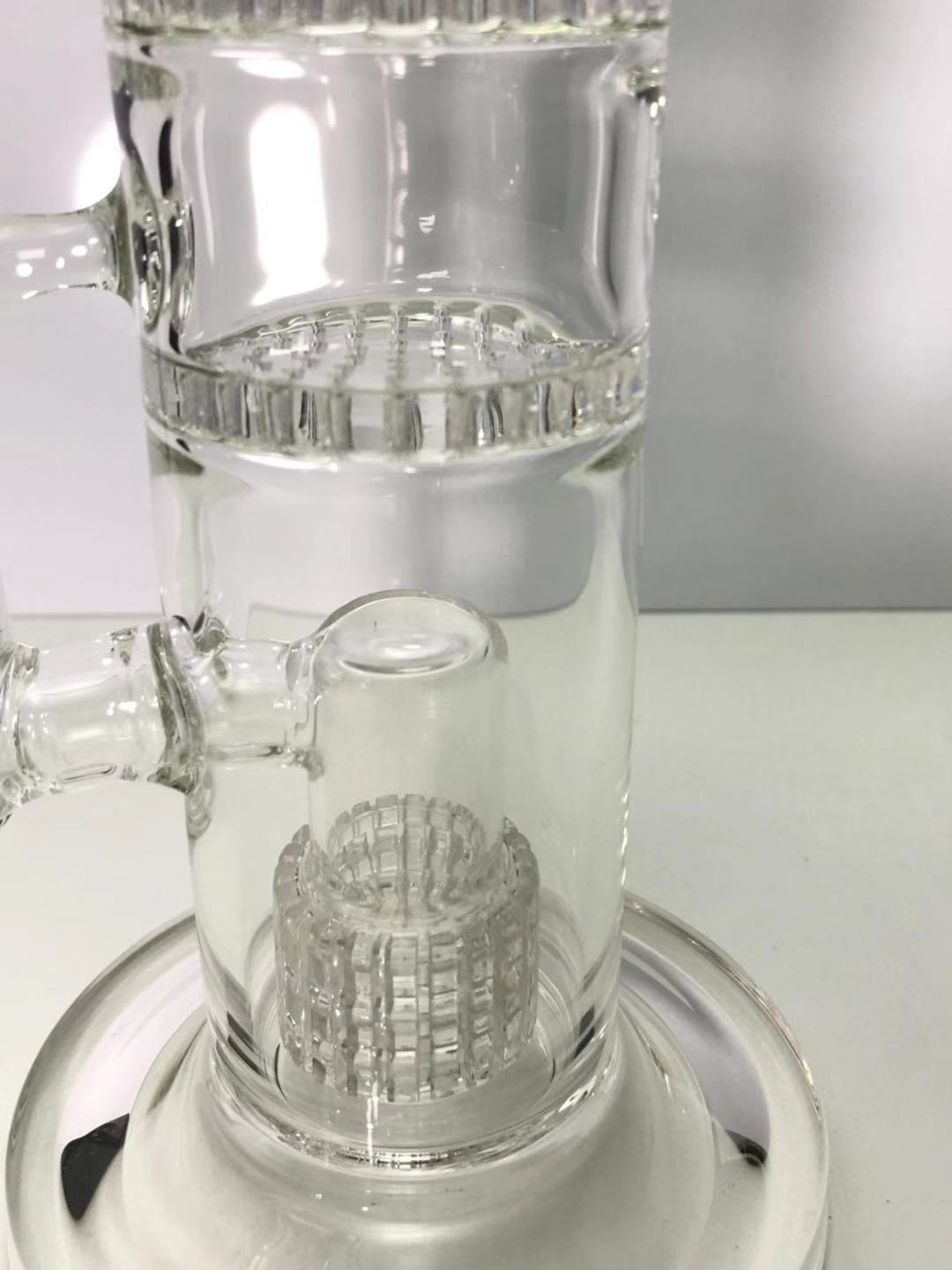 Double Matrix ShowerHead Percolator Glass Water Pipe