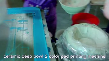Ceramic Bowl Pad Printing Machine: High Quality 2 Colour Semi-Automatic Bowl Printer1