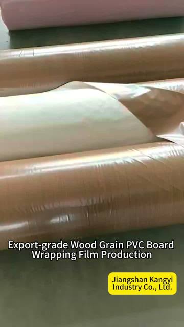 Export-grade Wood Grain PVC Board Wrapping Film Production