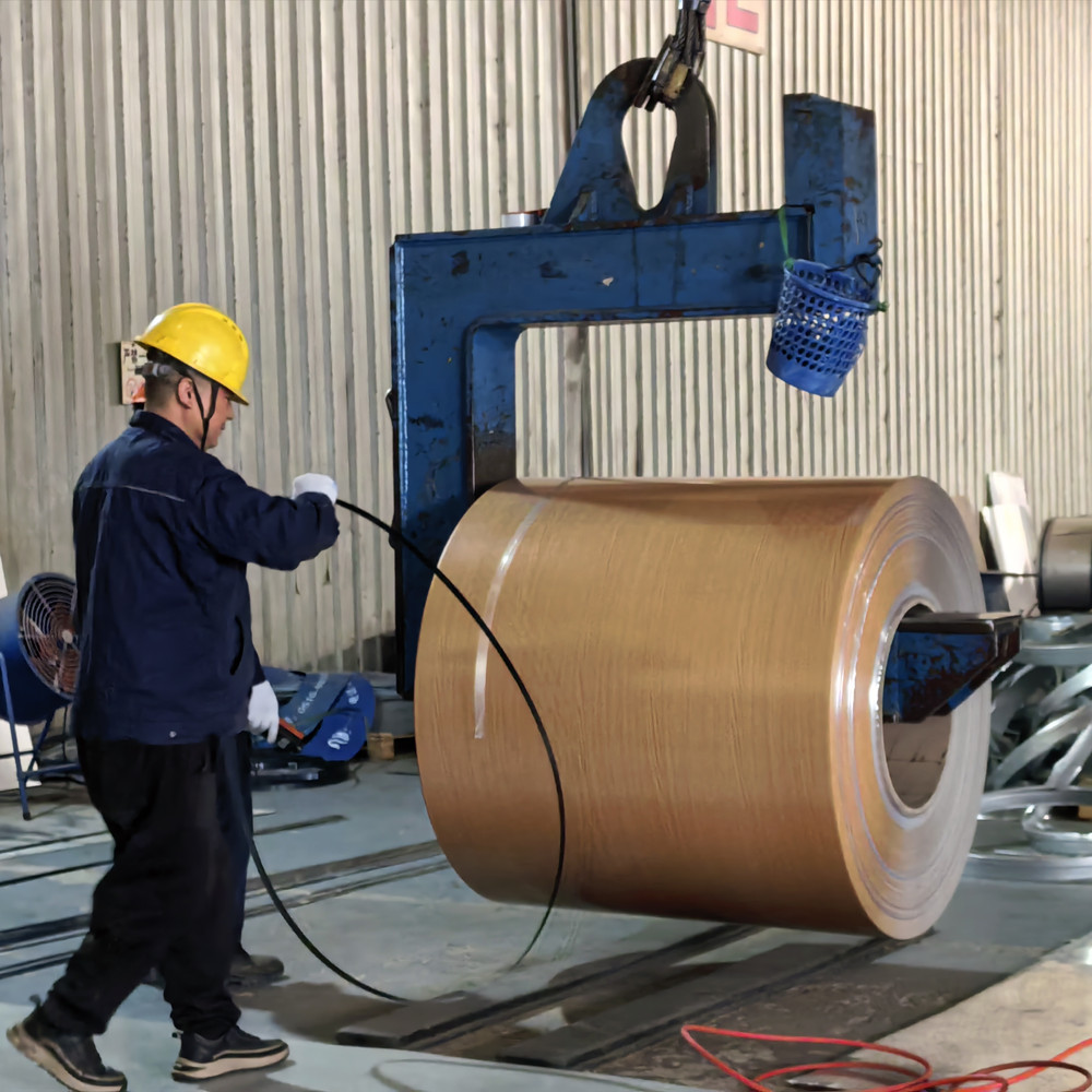 Logam Filem Corak Kayu untuk Panel Dinding