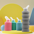 Portable 500ml Collapsible Silicone Travel Outdoor Water Bottle1