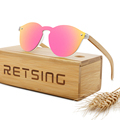 Trendy Hot Selling 2024 Wood Bamboo Polarized Sunglasses for Women1