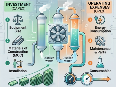 Coût du système d’évaporation MVR : facteurs clés affectant les dépenses d’investissement et d’exploitation
