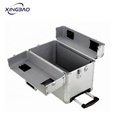 Aluminum Silver 4 Wheel Luggage Bag for Travel - Hard Case Custom Briefcase Trolley Tool Box1