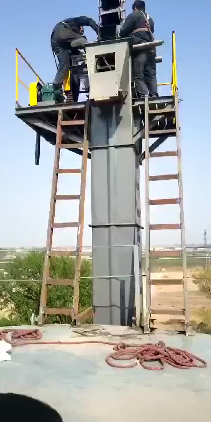 Bucket elevator installation site 03.mp4