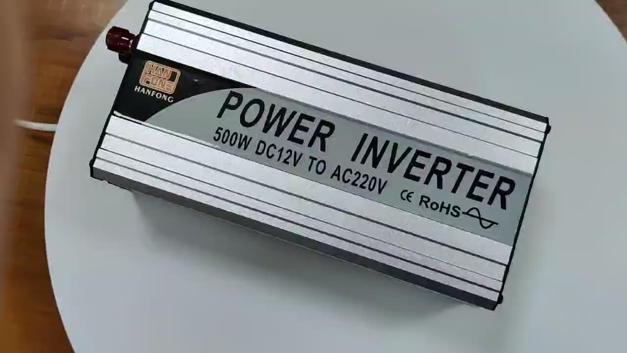 Onduleur d&#39;onde de puissance du système d&#39;énergie solaire onduleur pur ondule 500W 12V 24V 220V de puissance avec une température supérieure pour le camion1