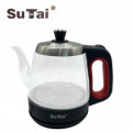 China Manufacturer Glass Small 1.2L Electric Gooseneck Kettle Thermal Switch for Boiling Water Tea1