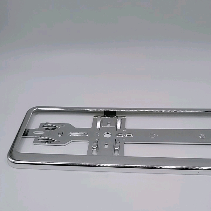 Custom Chrome Car European ABS License Plate Holder Frame For Euro Market1