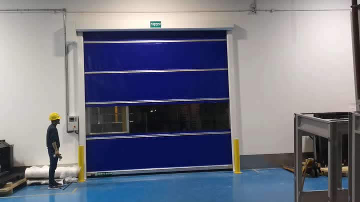 Entrepôt industriel PVC Portes à rouleaux à grande vitesse