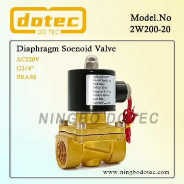 2W200-20 brass solenoid valve