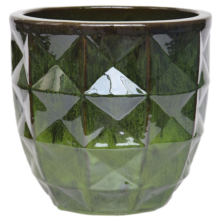 Hot Selling Round Diamond Pot Customized Ceramic Round Pots Ceramic Bonsai Pot For Succulents2