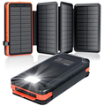 Best Seller Solar Power Bank 26800 mAh with 4 Solar Panels and LED Torch1