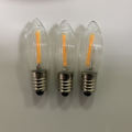 LED Riffelkerze E10 für Innene- und Außenbeleuchtung, warm-weiblich1