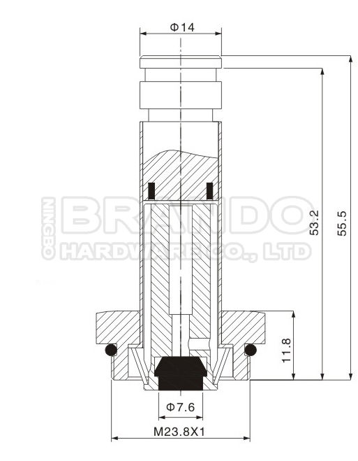 Dimensão do kit de reparo da montagem da armadura K0950: